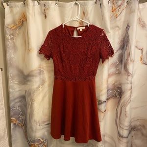 Francesca’s Red Lace Dress